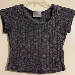 Grey crop top